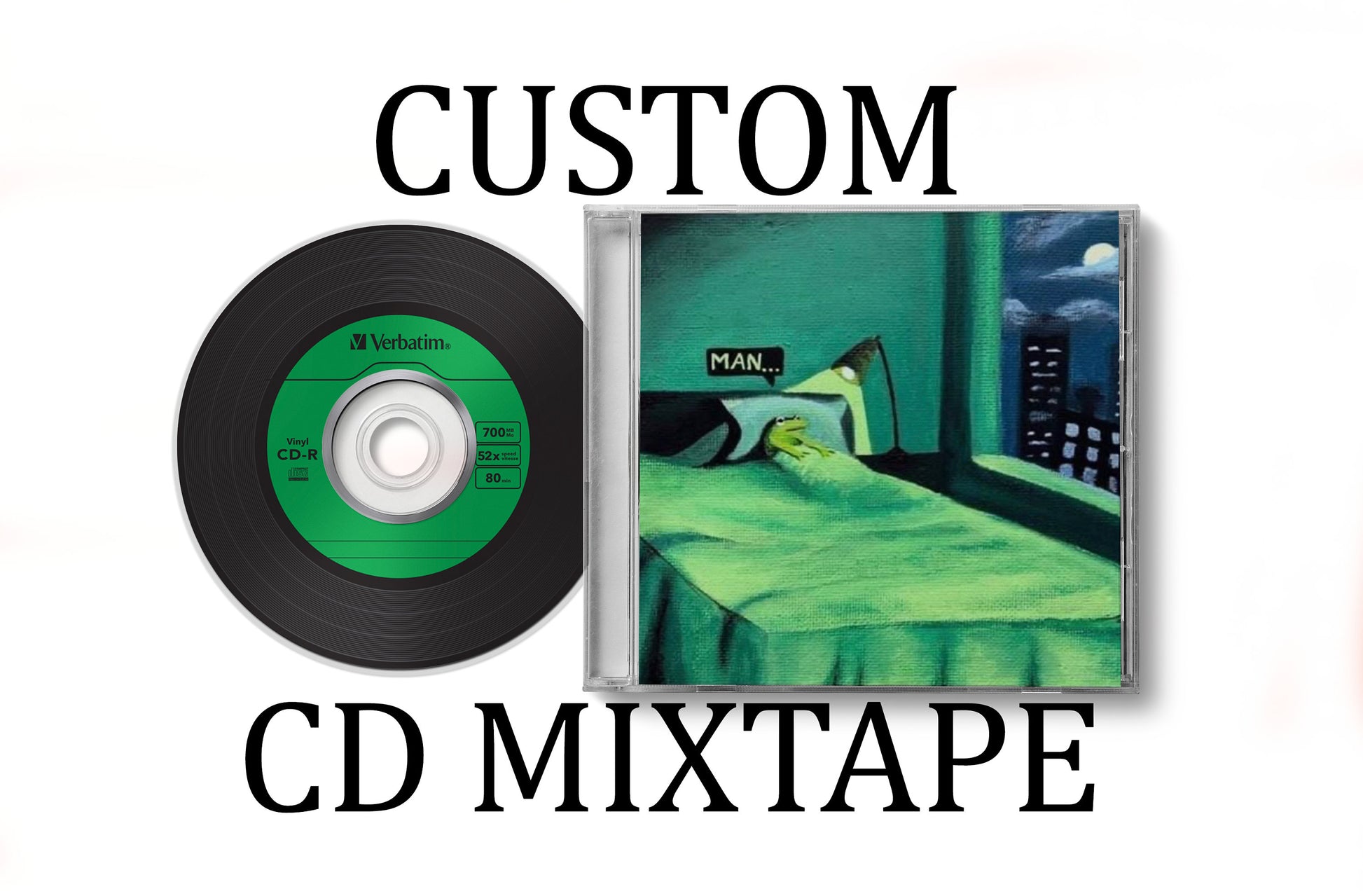 Custom CD Mixtape | Up To 80 Minutes | Artwork + Tracklist Included