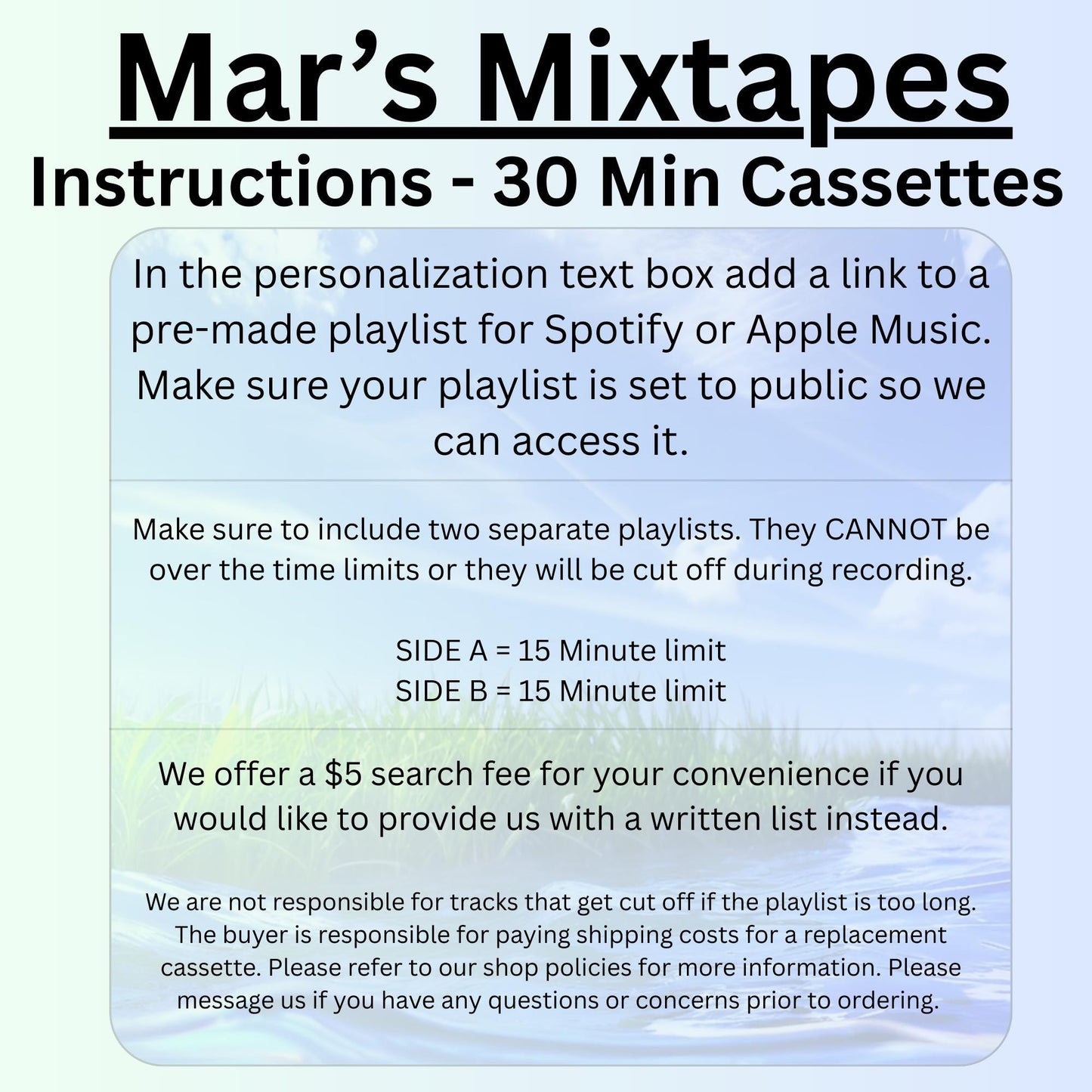 Custom Cassette Mixtape: Record Your Playlist