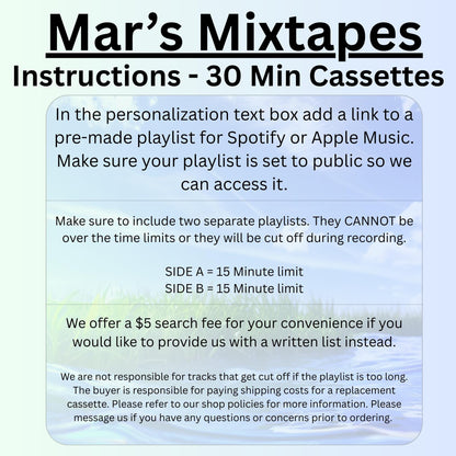 Custom Cassette Mixtape: Record Your Playlist