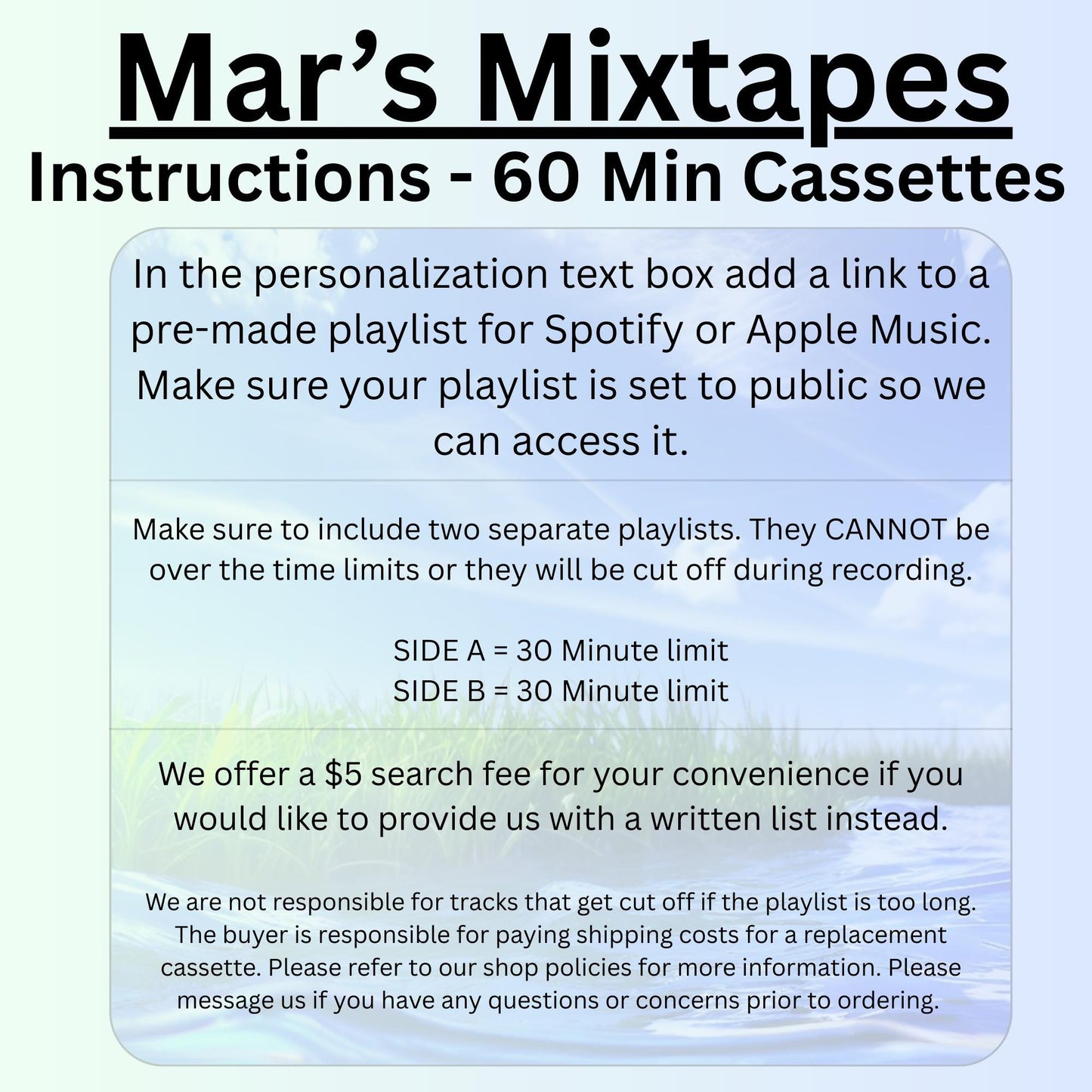 Custom Cassette Mixtape: Record Your Playlist