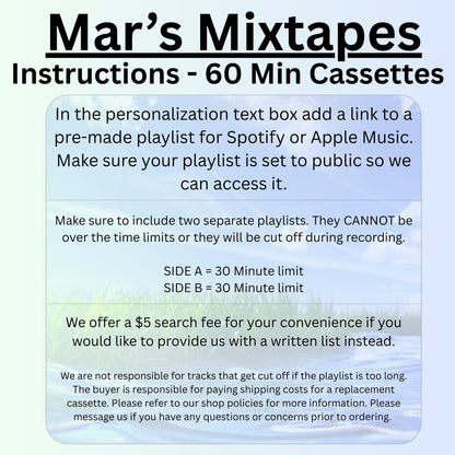 Custom Cassette Mixtape: Record Your Playlist