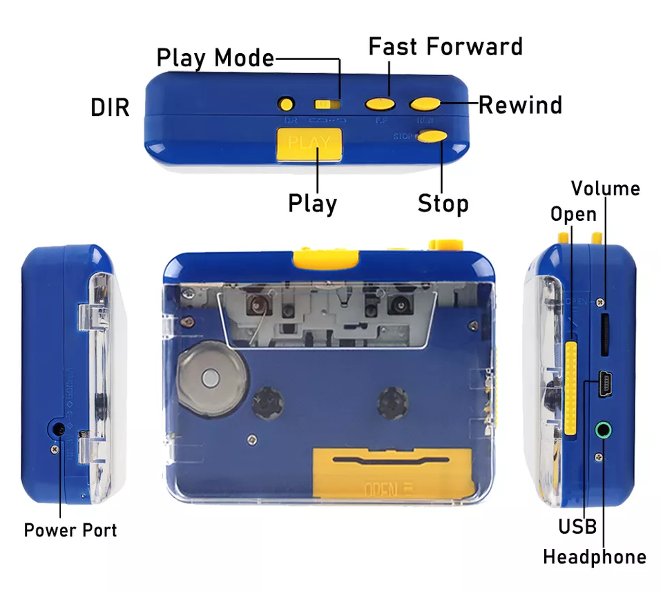 Portable Cassette Player Walkman