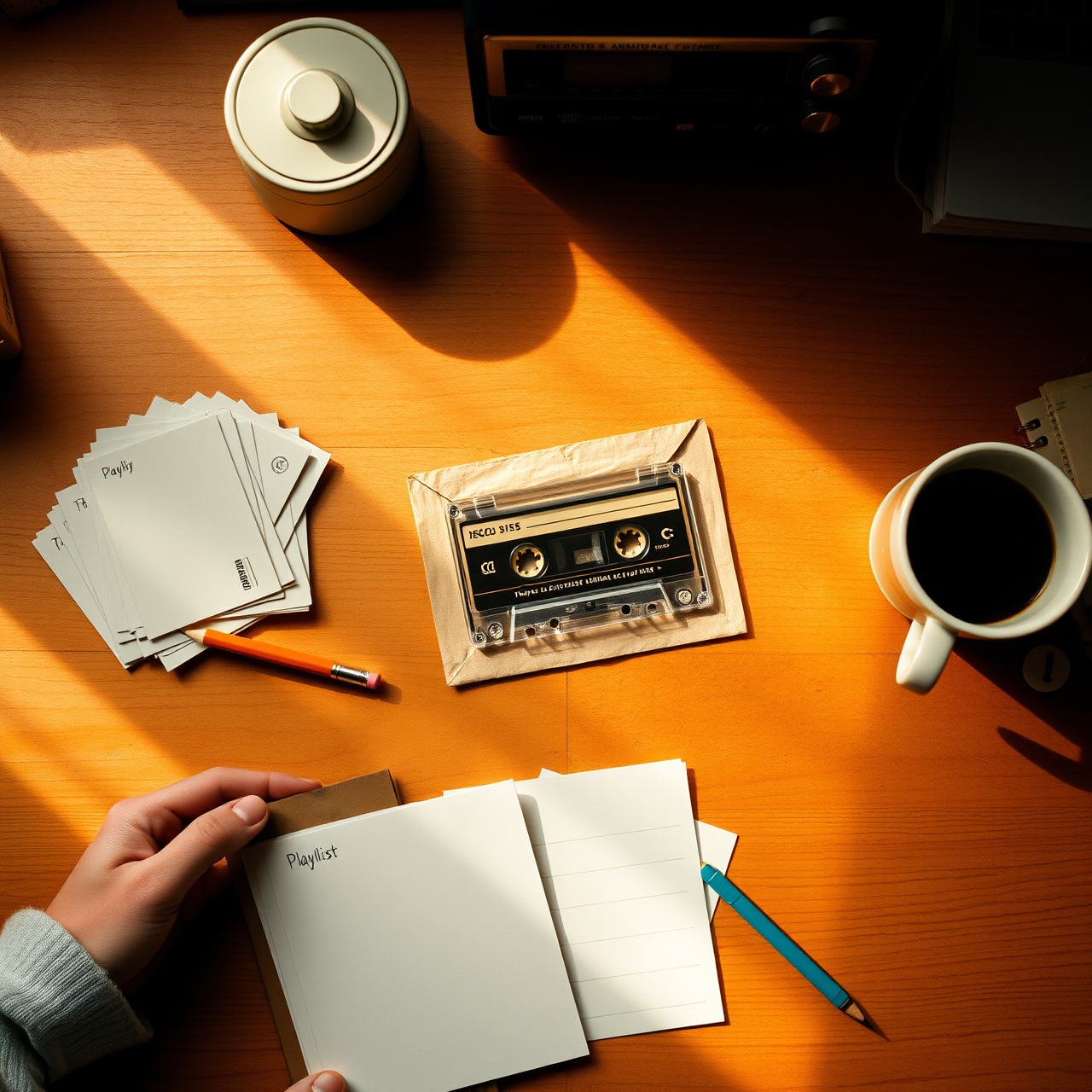 Mars Mixtapes craft process: recording, sleeving, and finishing each tape by hand